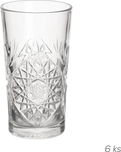 Sklenice Hobstar 355 ml čirá, sada 6 ks