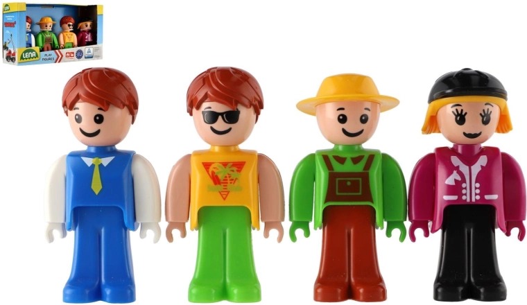 Sada figurek LENA zelená – 4 postavičky pro TRUXX