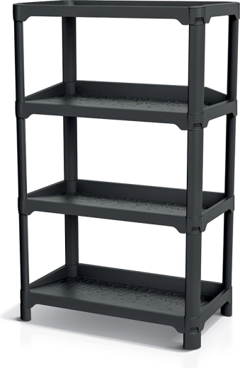 Regál na boty Nubby rack, recyklovaná černá - 1 kus