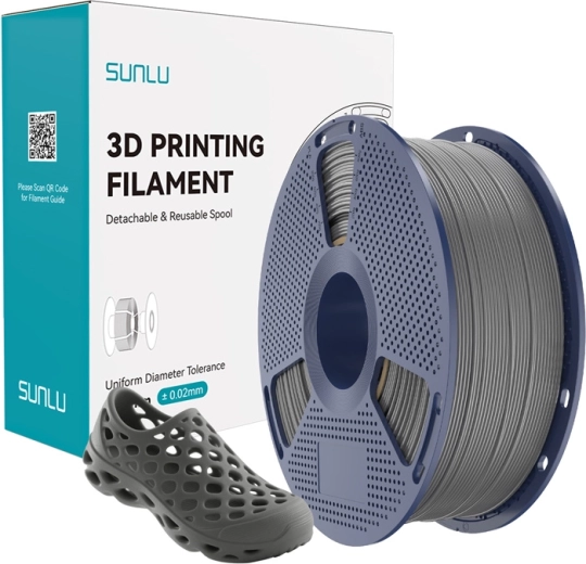 Sunlu TPU 95A filament šedý 1,75 mm 1 kg