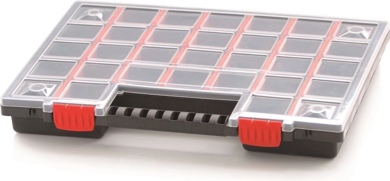 Plastový organizér s 32 nastavitelnými přihrádkami