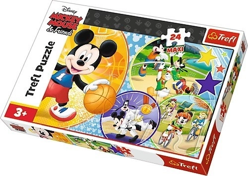 Puzzle maxi 24 dílků – MICKEY MOUSE: čas na sport