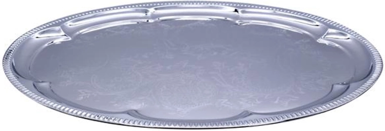 Oválný podnos 45,5 × 34 cm chrom