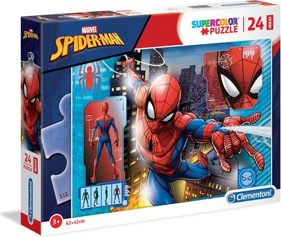 Puzzle 24 dílků Maxi Super Color Spider-Man