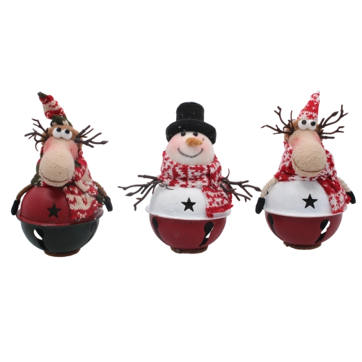 Vánoční dekorace stojící 10 × 9 × 19 cm – mix 3 vzorů