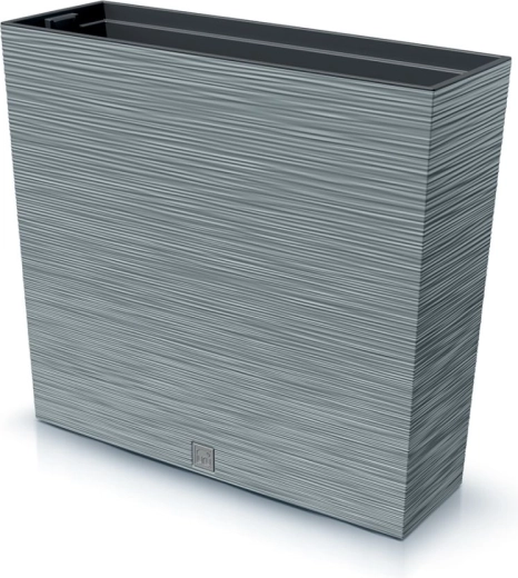 Zahradní truhlík Furu Case T 77 cm – betonová barva s vnitřní vložkou
