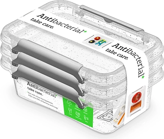Antibakteriální sada 3 dóz na potraviny 350 ml