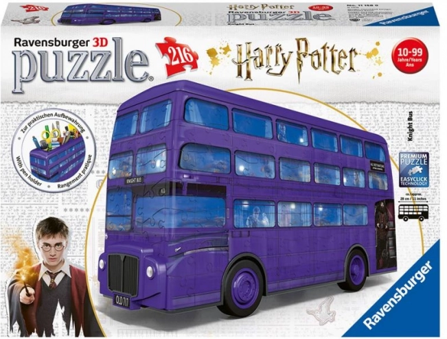 3D Puzzle Harry Potter Kouzelnický Autobus 216 dílků