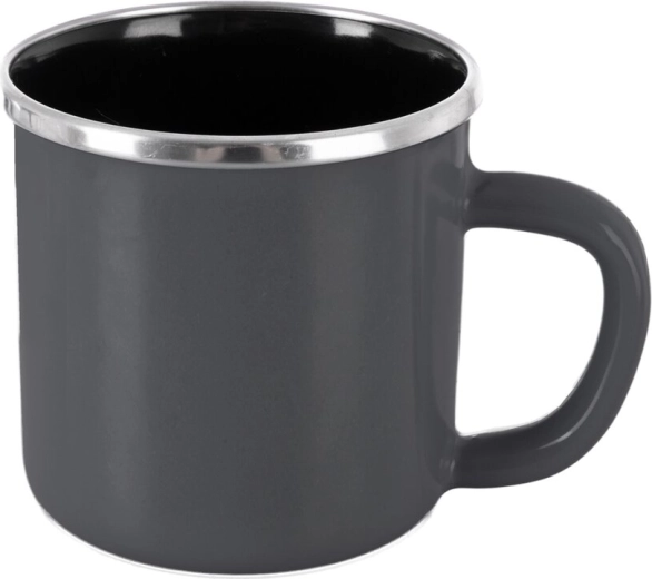 Smaltovaný hrnek Grey Lem 0,41 l