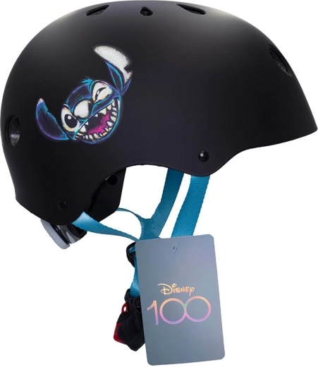 Dětská sportovní helma Stitch černá 52–56 cm