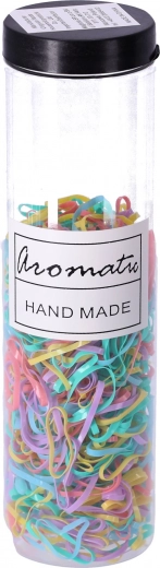 Sada silikonových gumiček do vlasů – pastelová směs barev