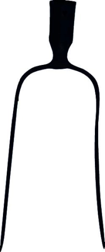 Kované dvouhroté vidle bez násady