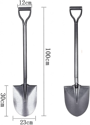 Kovový zahradní rýč s kovovou násadou 100 cm, extra pevný