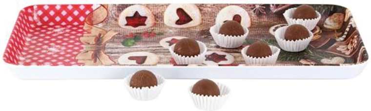 Melaminový servírovací tác TORO s motivem lineckého 35 × 16,5 cm