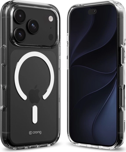 Crong Clear MAG ochranný kryt s MagSafe pro iPhone 18 Pro / iPhone 17 Pro
