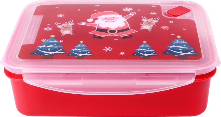 Plastová dóza s ventilem – vánoční motiv 2,2 l