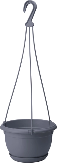 Závěsný květináč Malta 27 cm antracit