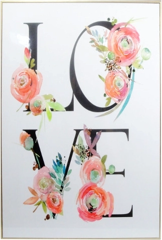 Obraz LOVE 40 × 60 cm v rámu