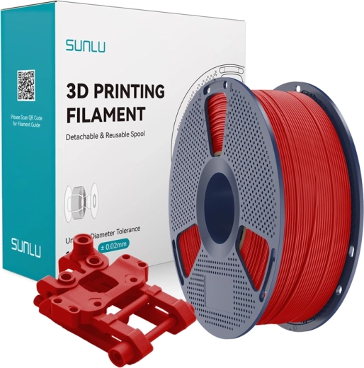 Sunlu abs filament červený