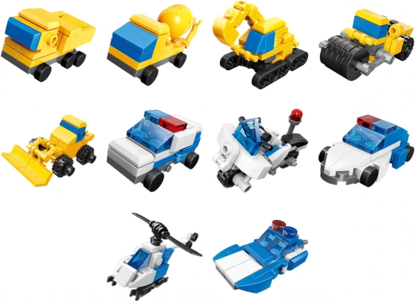 Qman Stavebnice Policejní Inženýrský Tým 3v1