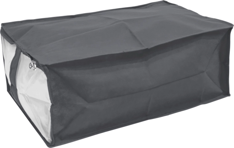 Šedý textilní organizér do skříně 40 × 60 × 25 cm