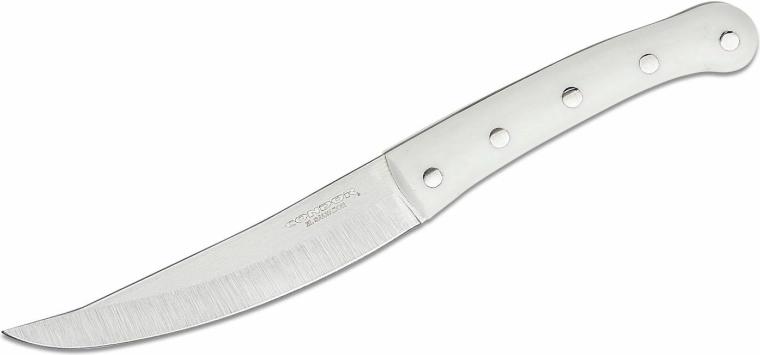 Lovecký nůž Condor Meatlove 11,6 cm bílý Micarta s koženým pouzdrem