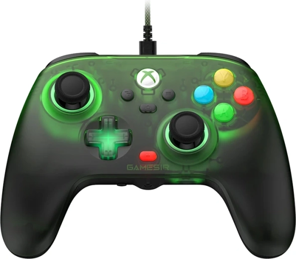 GameSir t7 pro kabelový herní ovladač pro Xbox a PC (retro zelený)