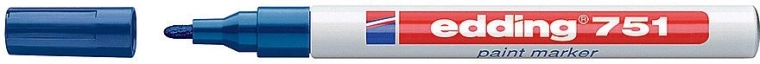 Lakový popisovač Edding 751 modrý