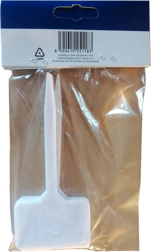 Plastové zapichovací štítky k rostlinám 13,3 × 5,6 cm, balení 10 ks