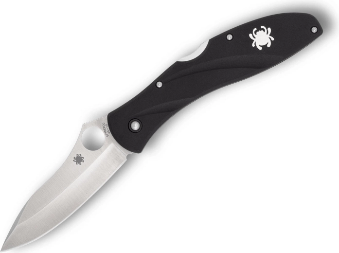 Spyderco Centofante 3 zavírací kapesní nůž 7,9 cm, satin, černý FRN