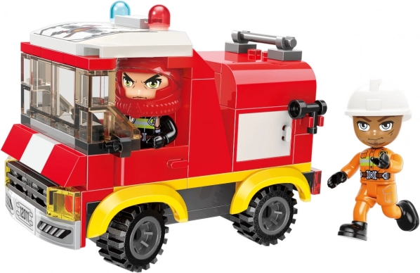 Stavebnice hasičská cisterna QMAN MINE CITY