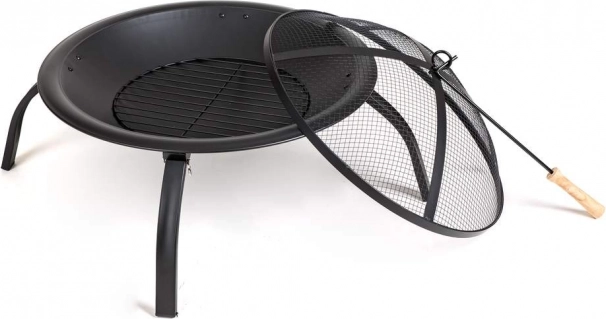 Zahradní kovové ohniště s poklopem 55 cm