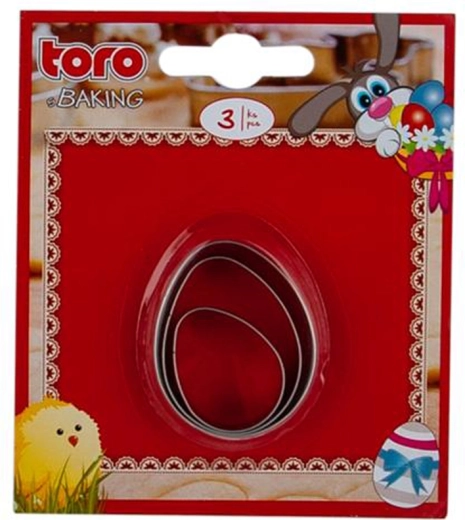 Sada velikonočních vykrajovátek – vajíčko, 3 ks
