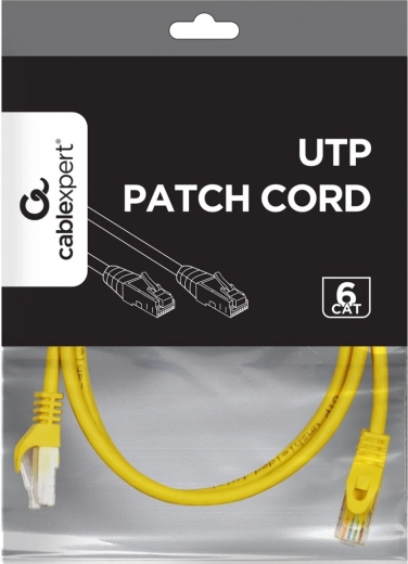 Síťový patch kabel Cat. 6 UTP 2 m – Žlutá