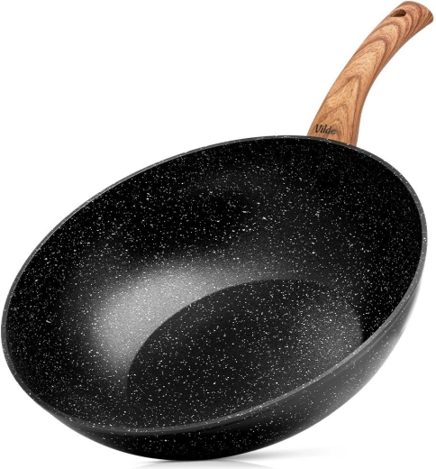 Wok pánev Vilde Granitica Wood 32 cm
