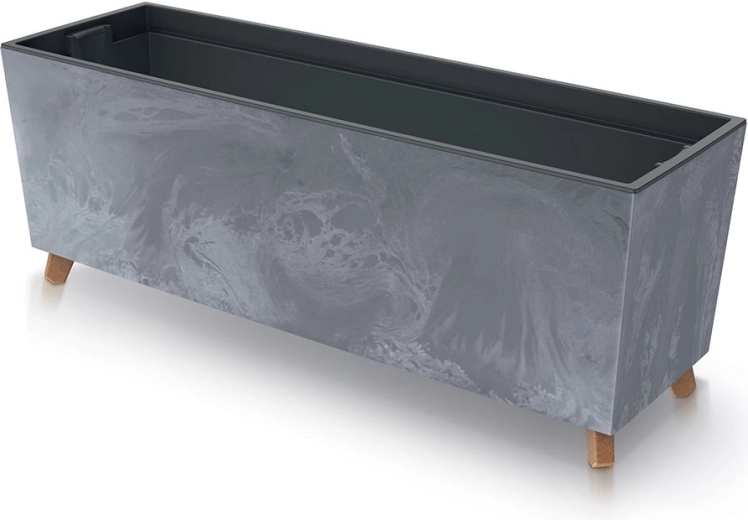 Truhlík URBI CASE betonový efekt 77 cm, marengo