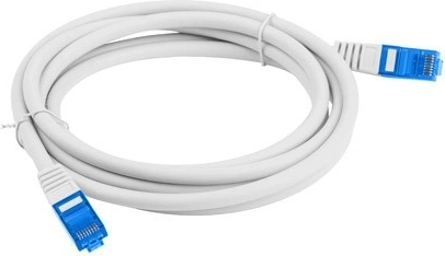 Síťový kabel patchcord Cat.6A S/FTP 1.5 m šedý