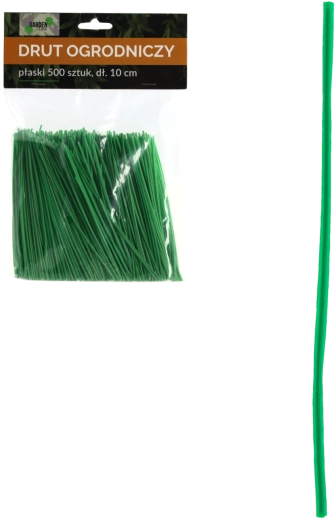 Ploché zahradní vázací drátky 10 cm – 500 ks
