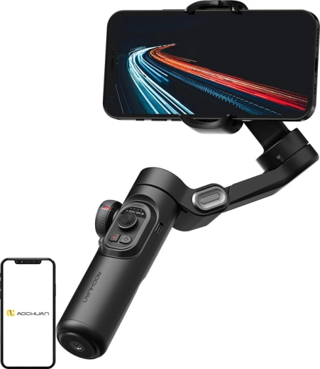 AOCHUAN Smart XE 3osý stabilizátor na smartphone černý