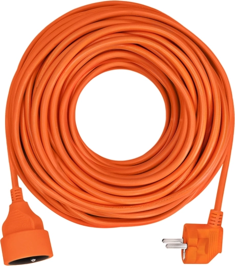 Solight prodlužovací kabel se spojkou, 1 zásuvka, 30 m, oranžový