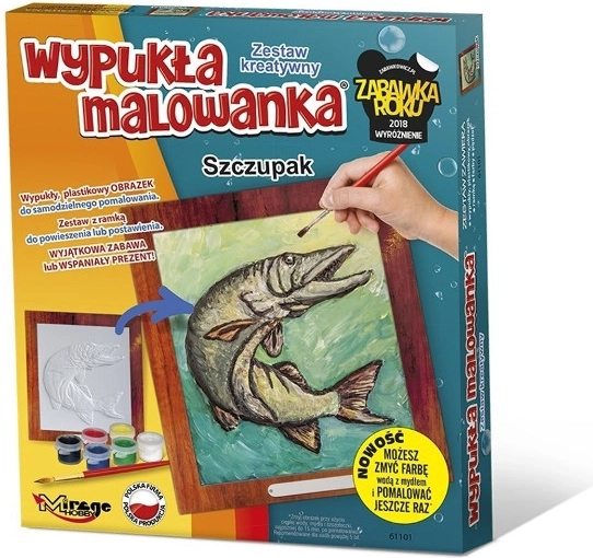 Vypouklá malovánka – štika