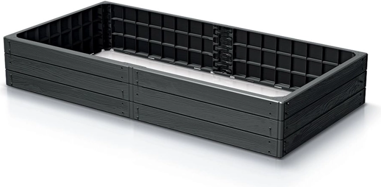 Vyvýšený zahradní záhon BASE WOODY antracit