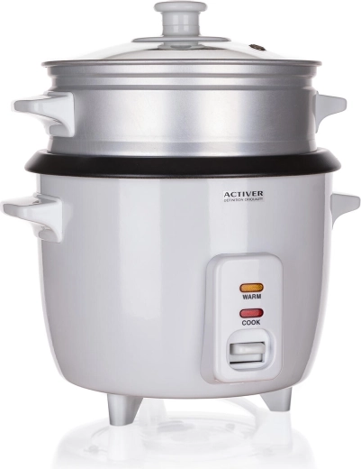 Rýžovar 0,6 l s parním nástavcem a funkcí Keep Warm, 300 W