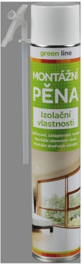 Montážní pěna 750 ml trubičková GREEN LINE