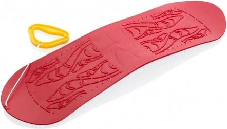 Dětský plastový snowboard 70 cm červený