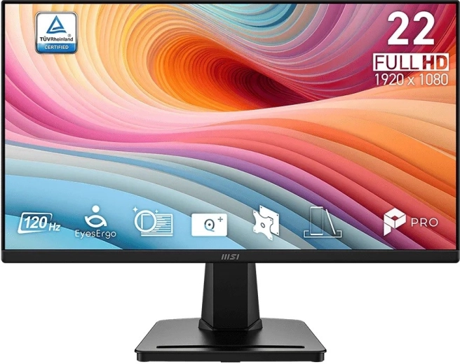 MSI PRO MP225 E12VL 21,45" FHD monitor 120 Hz černý