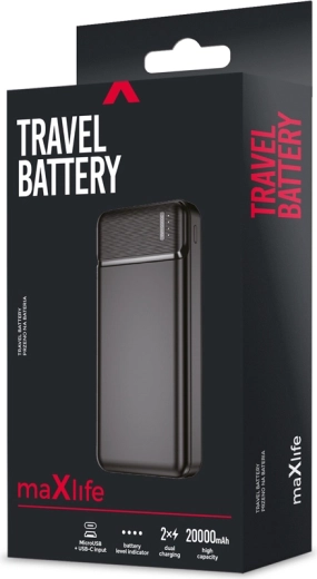 Maxlife powerbanka 20000 mAh MXPB-01