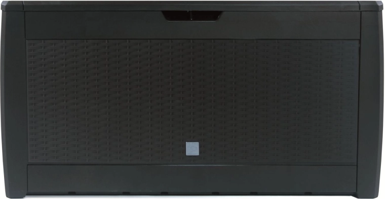 Zahradní úložný box s ratanovým vzhledem 310 l, 119 cm, antracit