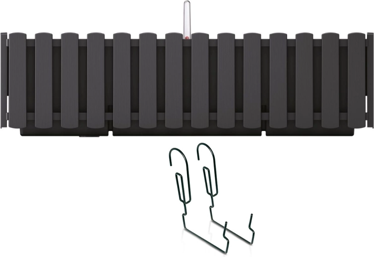 Závěsný samozavlažovací truhlík na balkon 58 cm antracit BOARDEE FENCYCASE