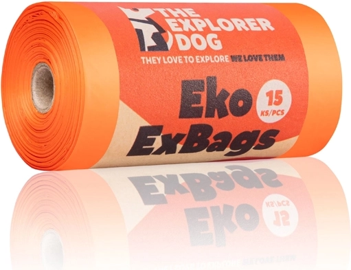 Explorer Dog eko sáčky na psí exkrementy – 15 ks v roli